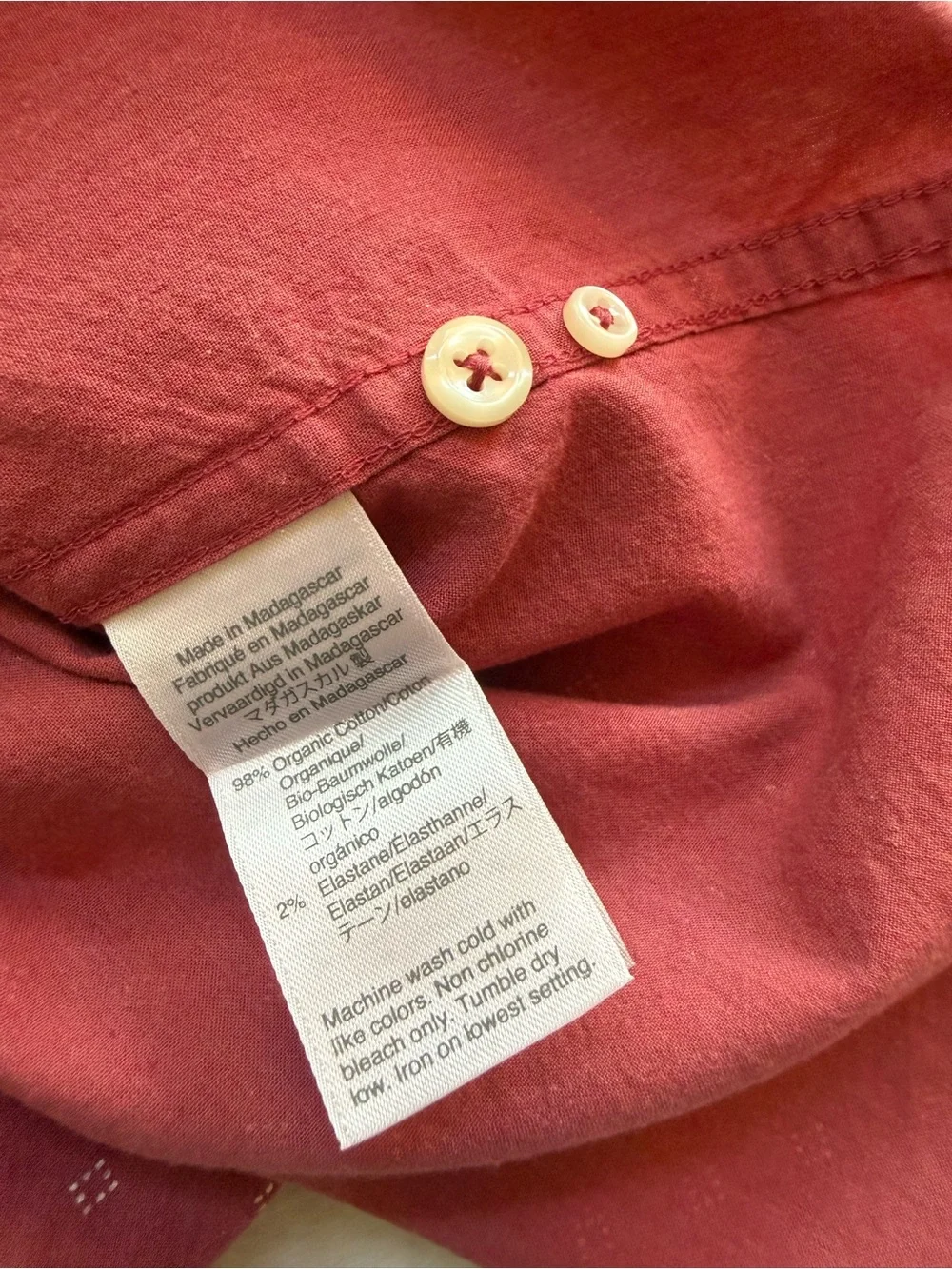 J.Crew Secret Wash Organic Cotton Stretch Button Down Shirt Men’s Medium
